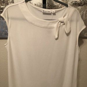 Brand New Never Worn, White Blouse With Tie.